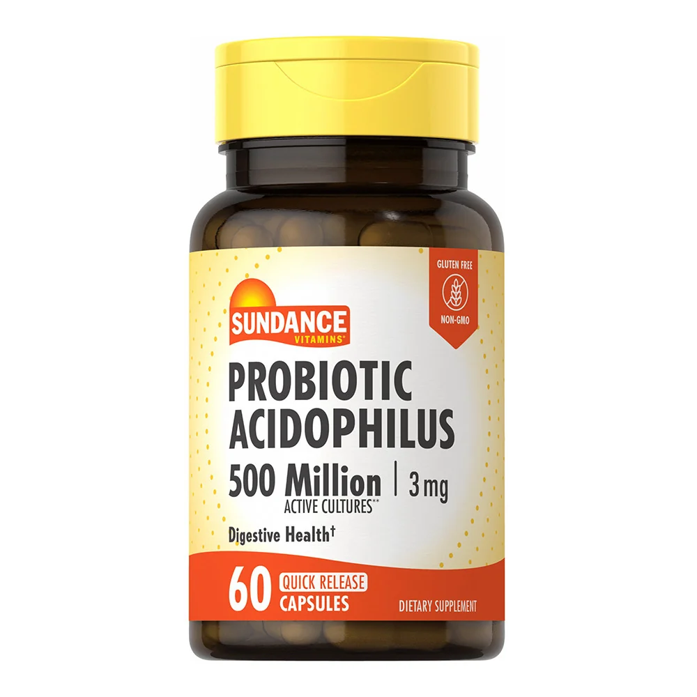 Effective Sundance Probiotic Acidophilus 500 Million Organisms Quick Release Capsules 60 Ea Next-Generation