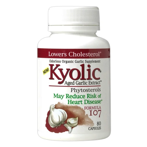 Advanced Kyolic Formula 107 Aged Garlic Extract Phytosterol Capsules 80 Ea Efficient