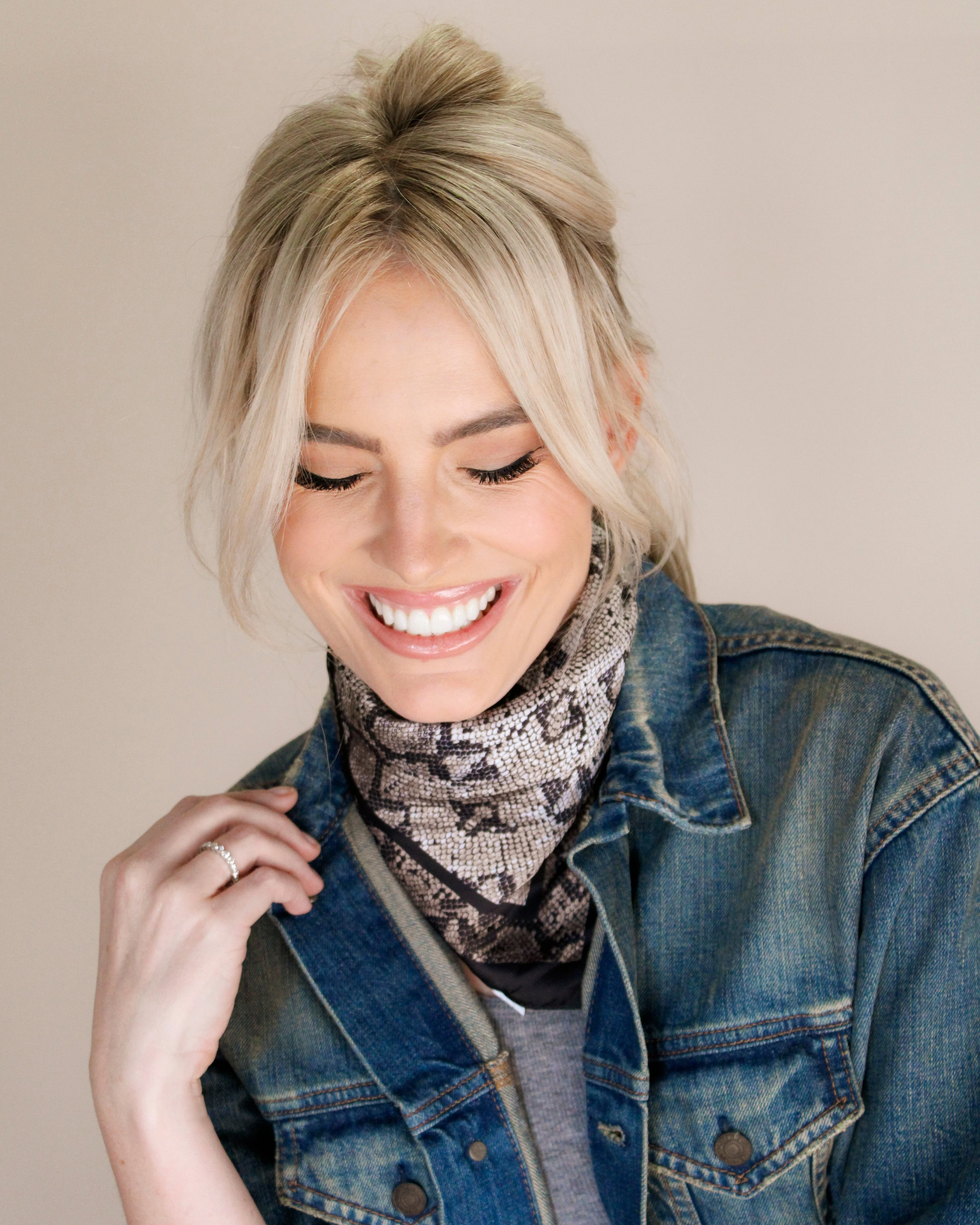 Outstanding Animal Print - Silky Scarf Environmentally Friendly