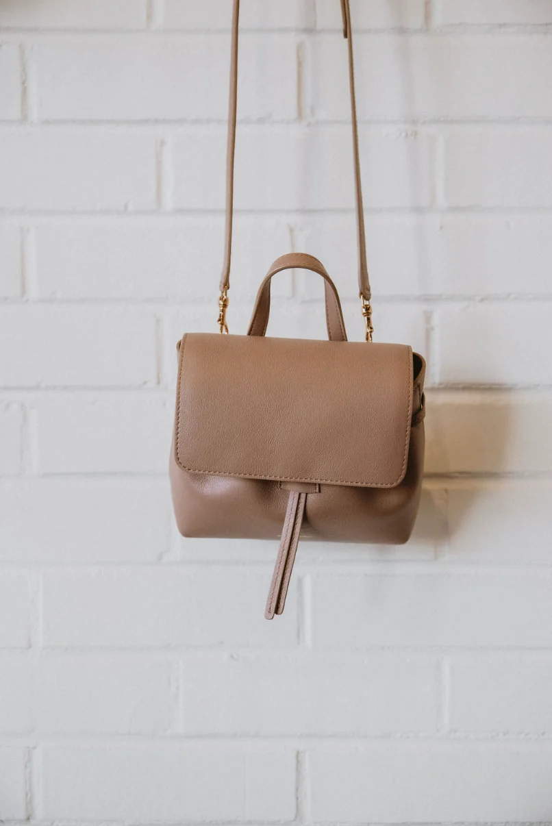 Advanced Mansur Gavriel Mini Soft Lady Bag in Biscotto Superior