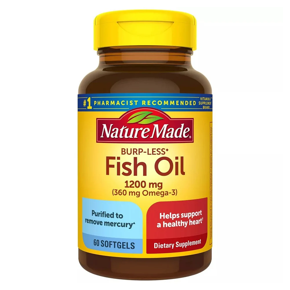 Proven Nature Made Omega-3 Fish Oil 1200 Mg Odorless Softgels - 60 Ea First-Class