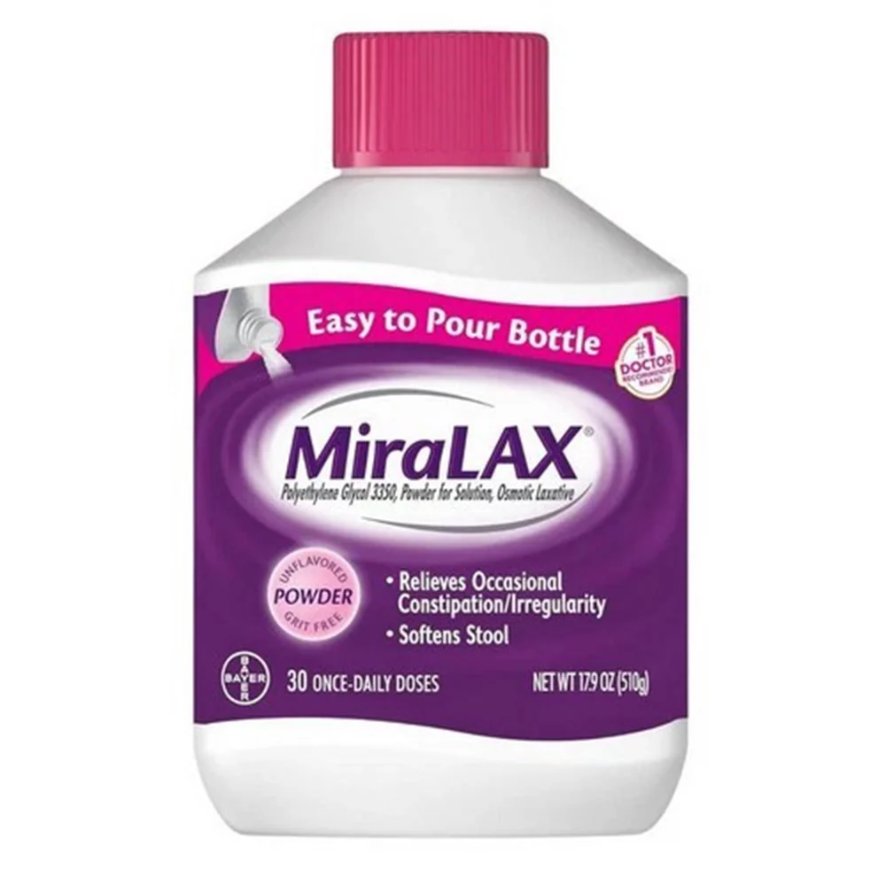 Authentic Miralax Laxative Powder 30 Dose Bottle 17.9Oz 510g Certified