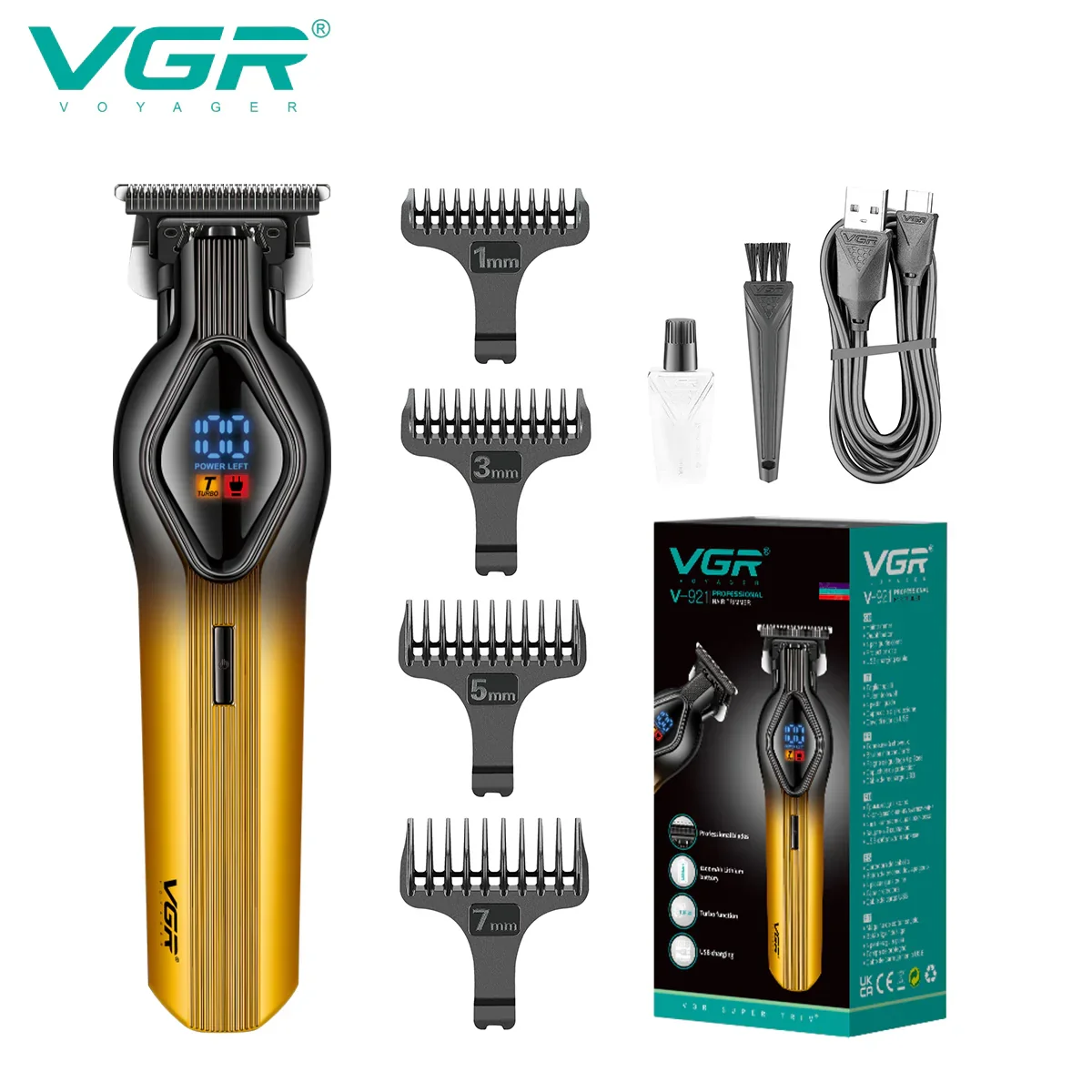 Practical VGR V-921 Professional Hair Trimmer Breathable