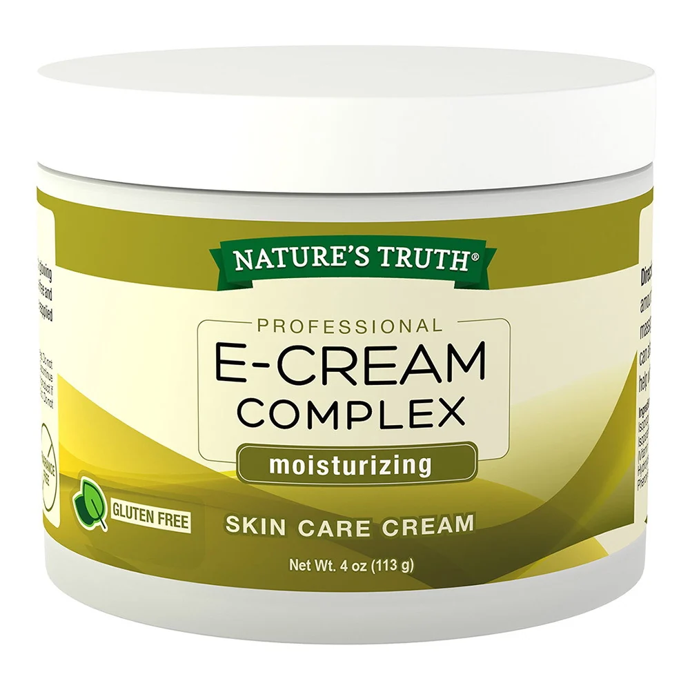 Original Natures Truth Professional E-Cream Complex Moisturizing Skin Care Cream 4 oz Easy-to-Use