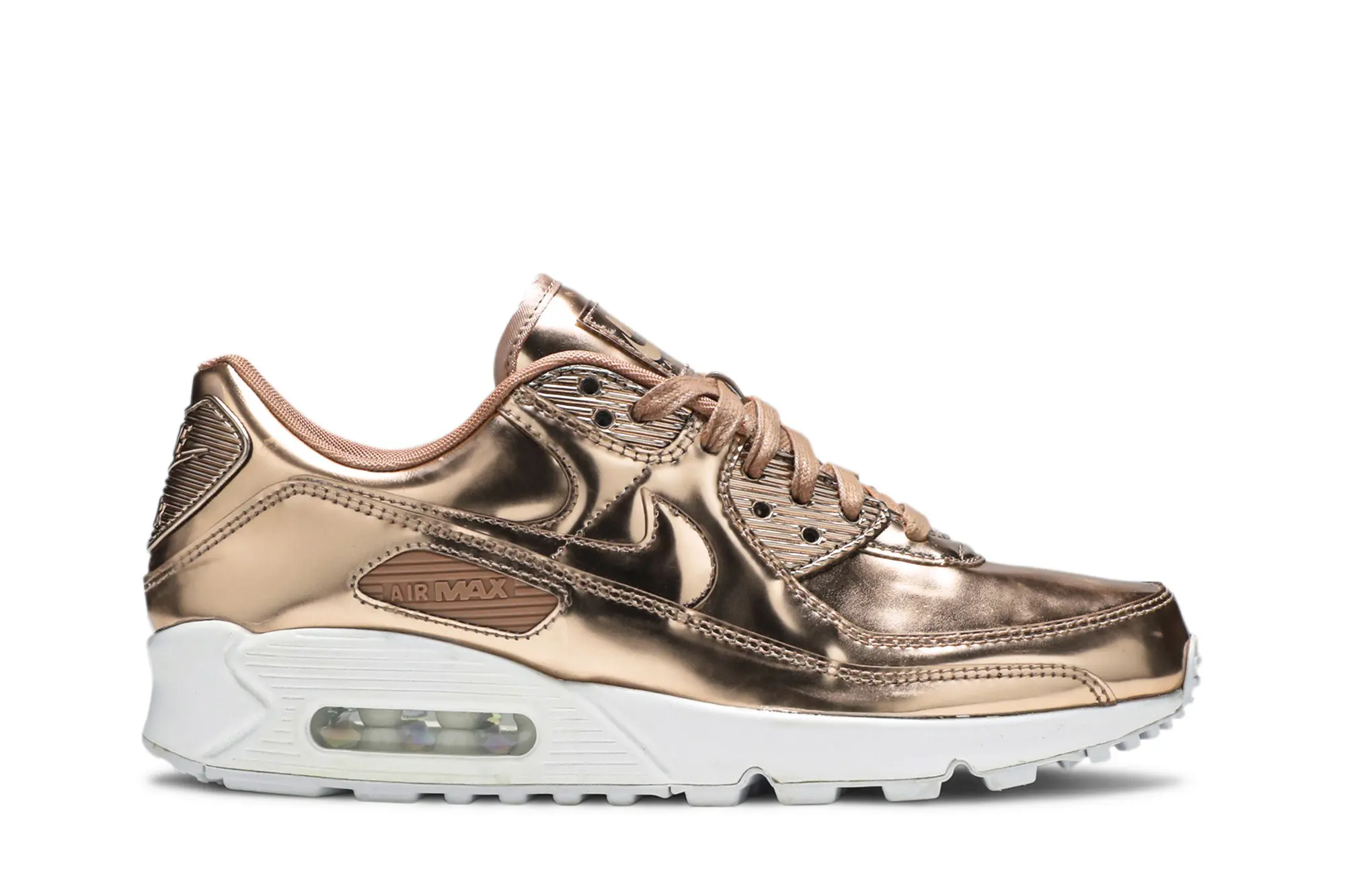 Trendy CQ6639-600 Womens Nike Air Max 90 Metallic Pack Rose Gold' Professional
