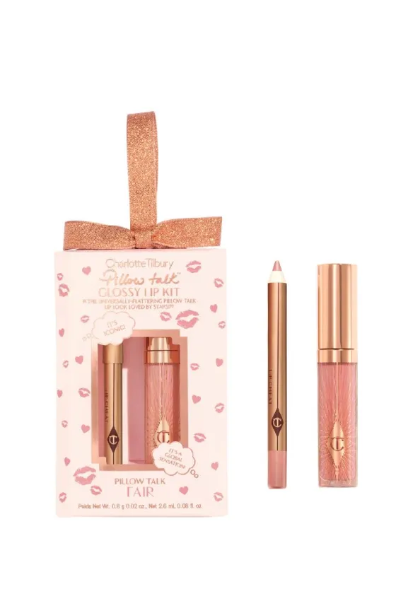 Stylish CHARLOTTE TILBURY PILLOW TALK GLOSSY LIP KIT PILLOW TALK FAIR Advanced