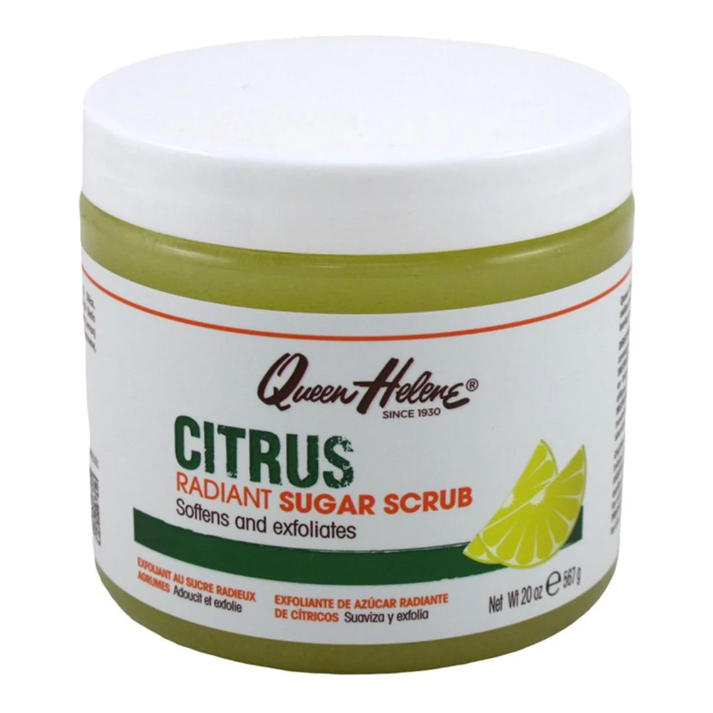Premium Material Queen Helene Citrus Radiant Sugar Scrub Softens Leaving Skin Radiant and Rejuvenated 20Oz 567g Safe