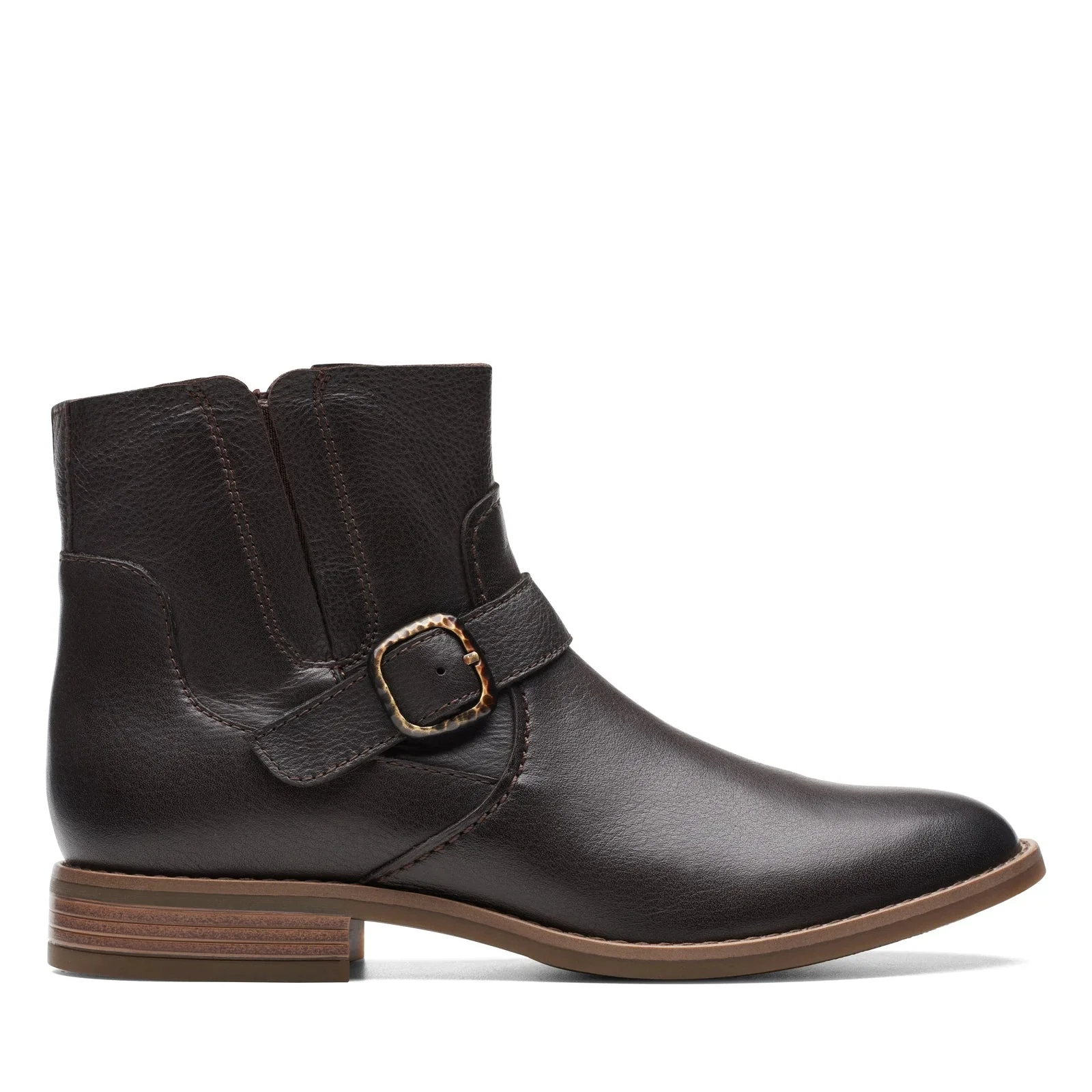 Eco-Friendly Womens Clarks Camzin Loop - Dark Brown Leather Official