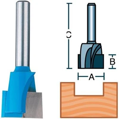 Breathable 1 Wide Mortising Carbide Tipped Router Bit Durable