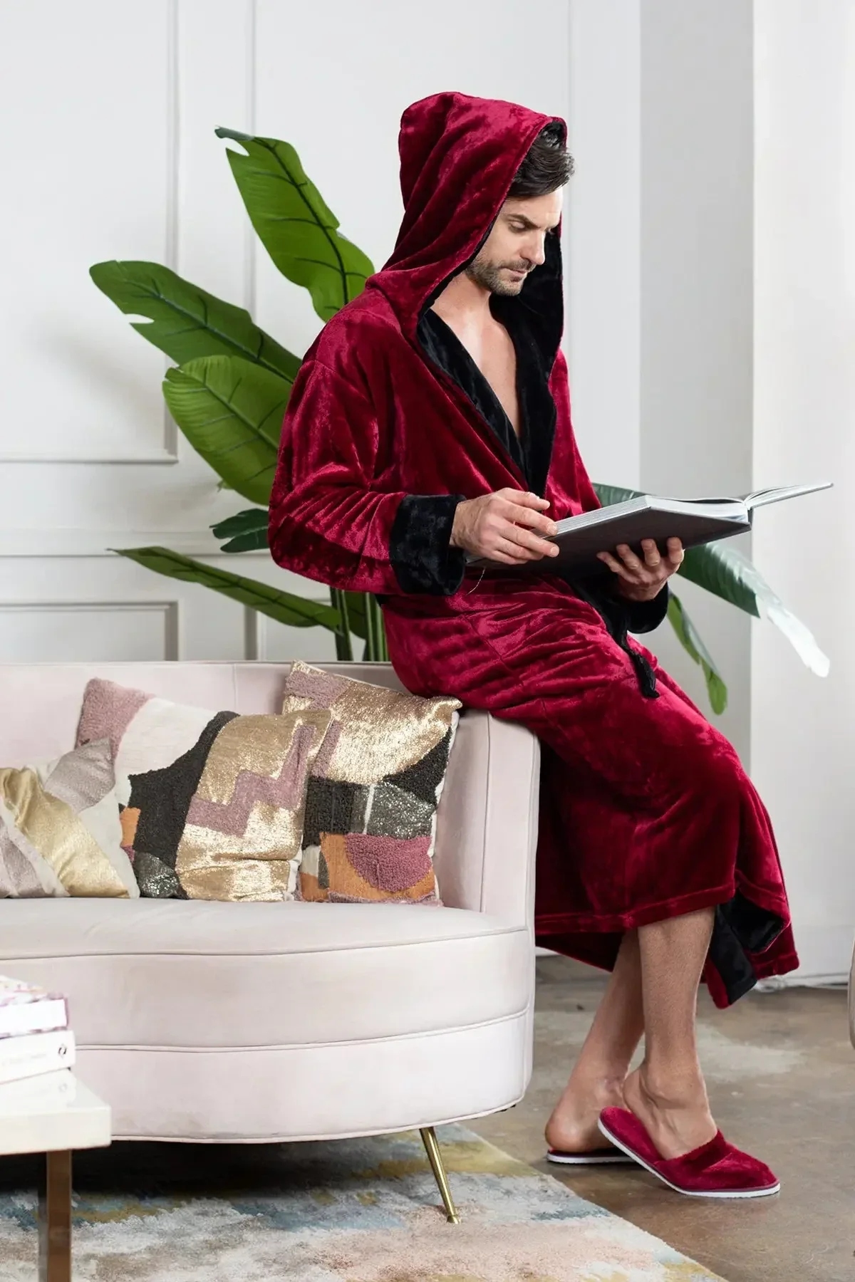 High-Quality Men s Robe with Hood – Ultra-Soft Plush Comfort for Everyday Use Carefully Designed