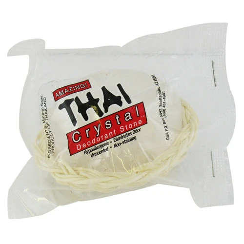 Green Thai Crystal Deodorant Stone In A Basket Non Staining - 1 Ea Stylish