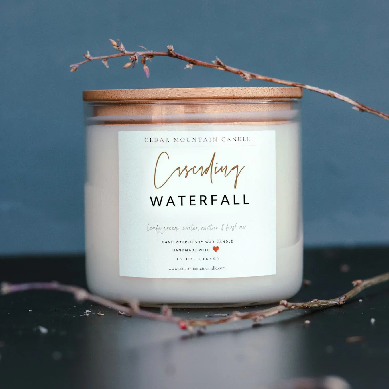 Artisan Cascading Waterfall - 3 Wick Jar Candle Enhanced