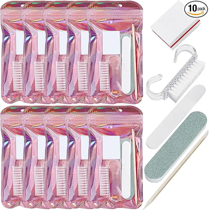 World-Class SUTOKAKA 10 Sets Disposable Manicure Prep Kit Fashionable