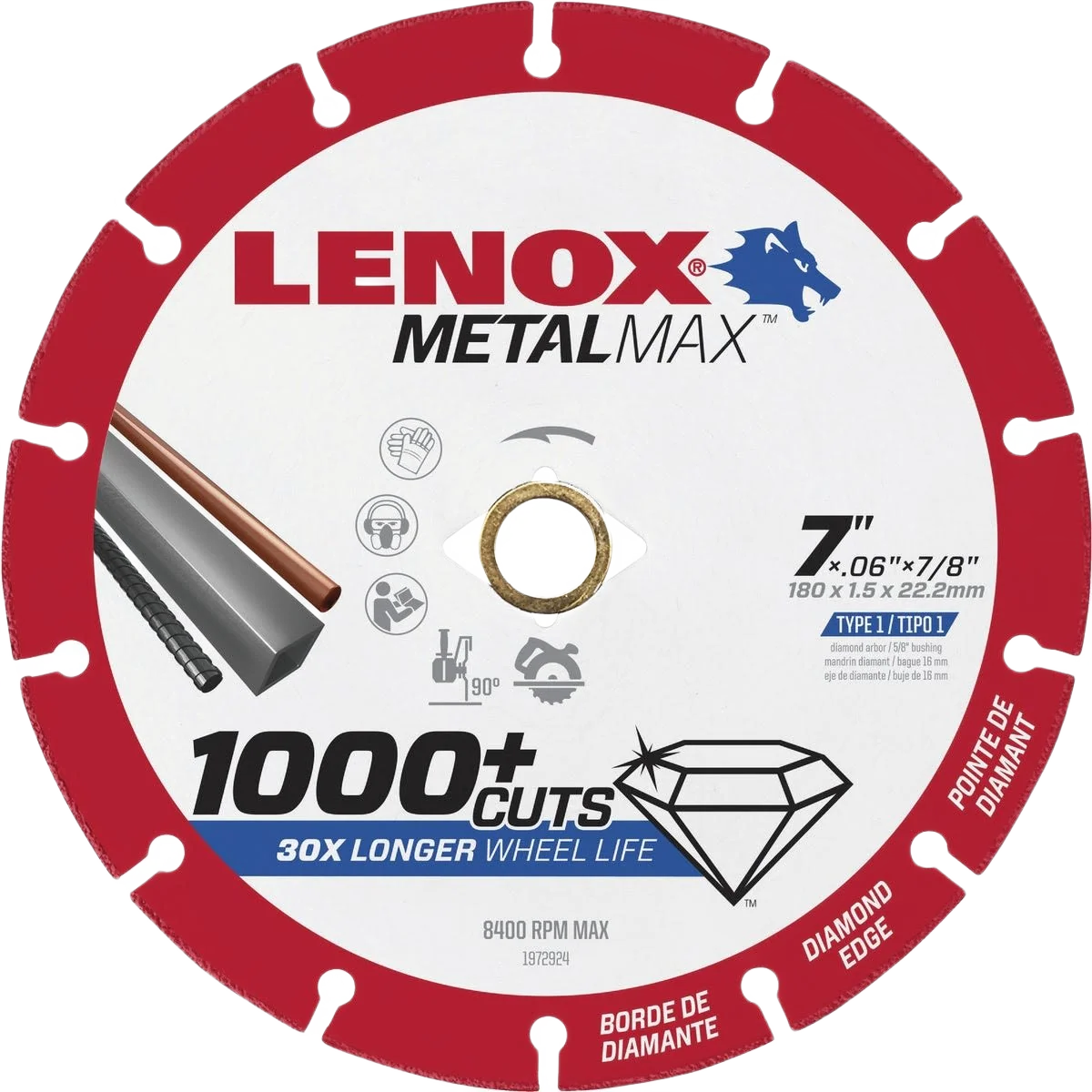 Artisan Lenox 7 In. MetalMax Diamond Blade Easy-to-Use