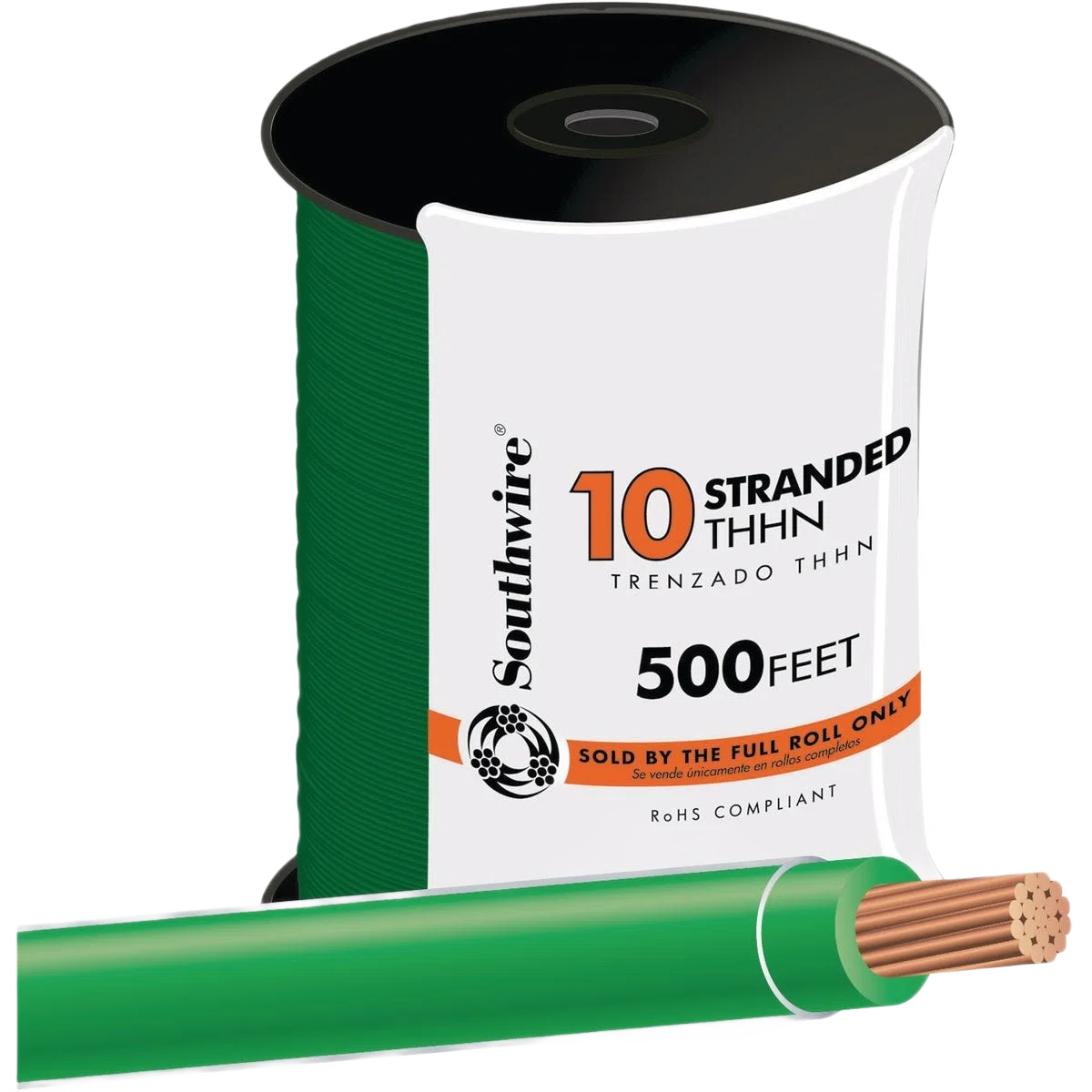 Versatile Southwire 500 ft. 10-AWG Green Stranded THHN Wire Consistent