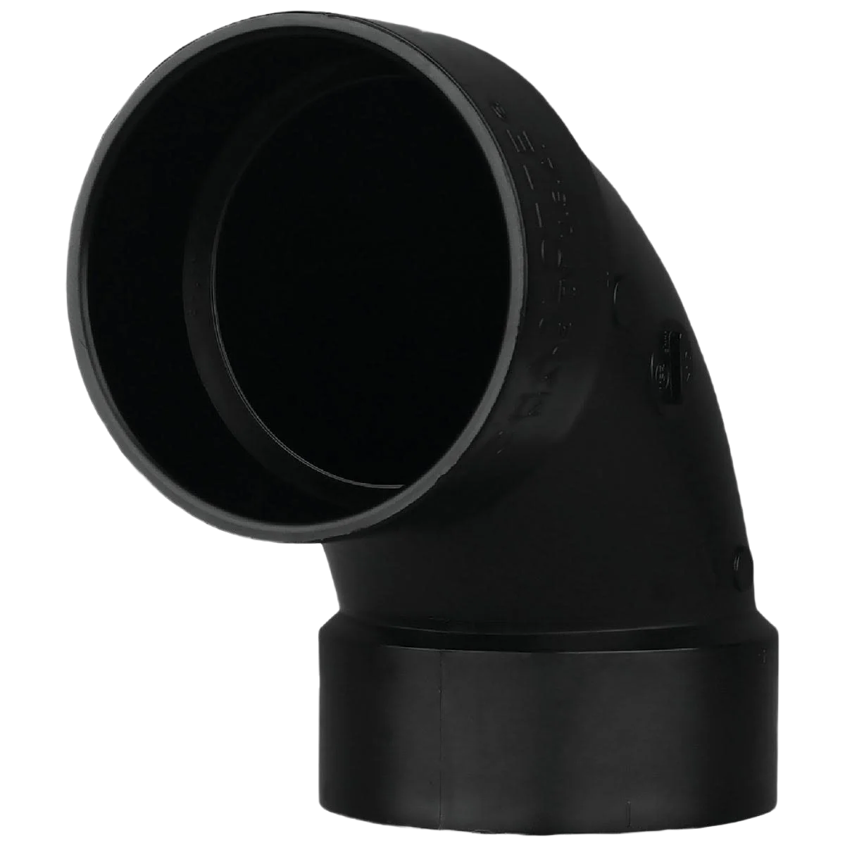 Artisan Charlotte Pipe 2 In. Hub x Hub 90 Deg. Sanitary ABS Elbow Premium