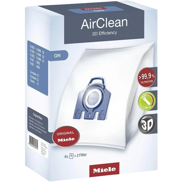 Advanced Miele Airclean 3D Efficiency Filter Bags Type GN Lightweight