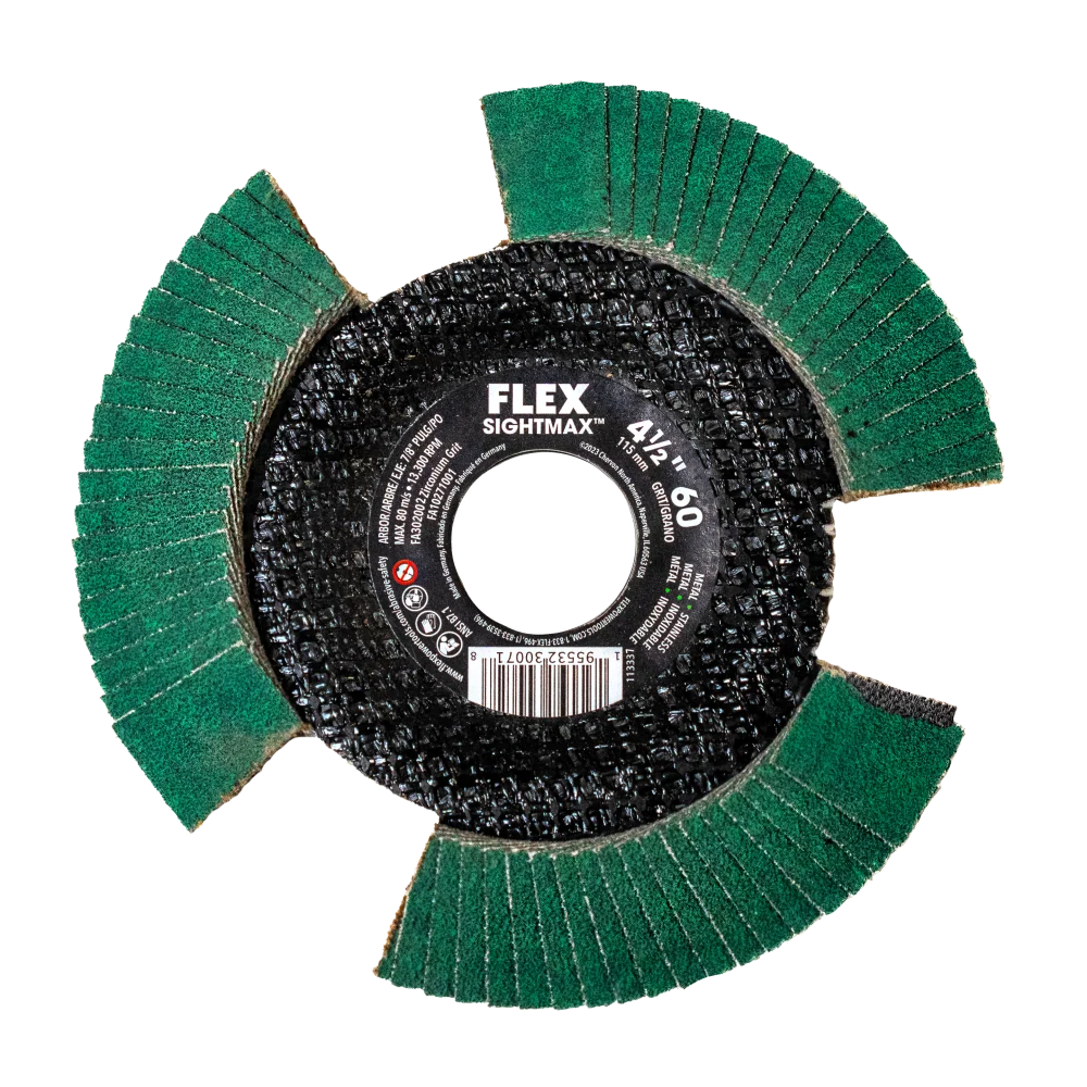 World-Class FLEX 4-1 2 SIGHTMAX™ 60 Grit Flap Disc Casual