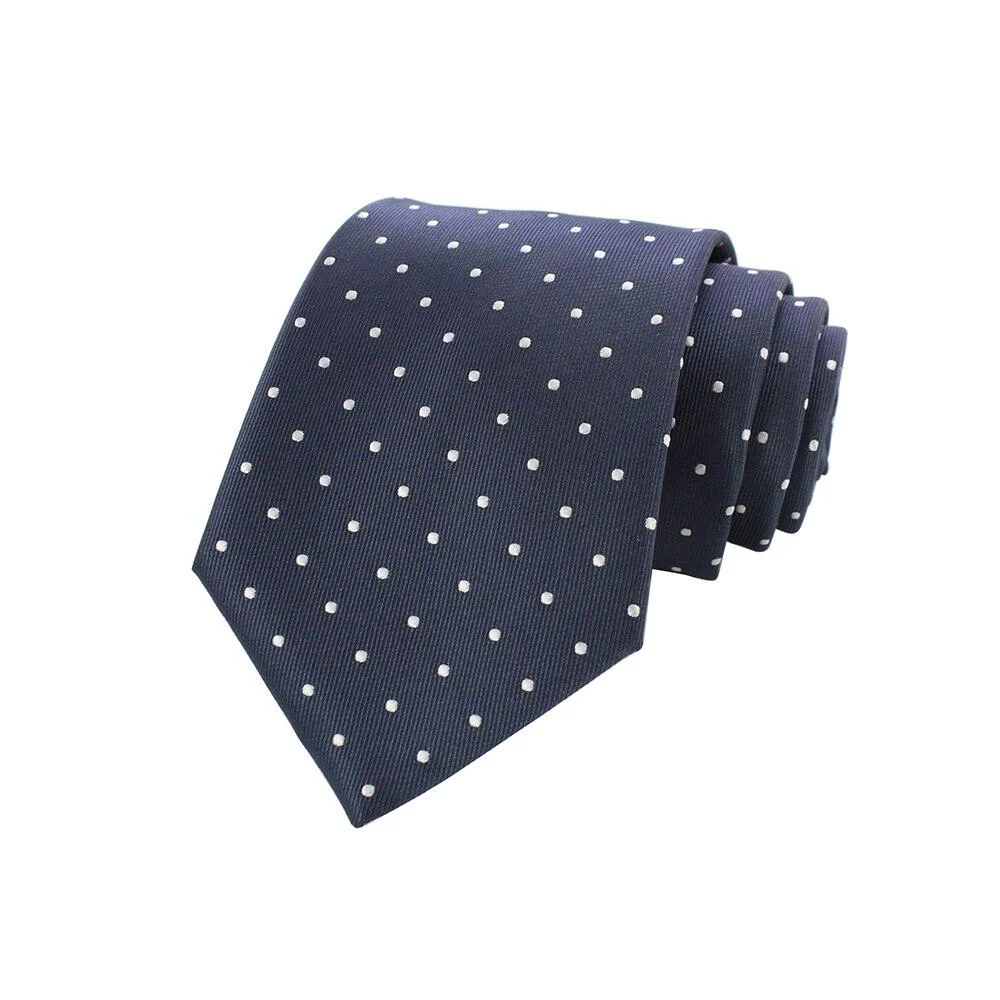 Versatile Small Polka Dot Solid Silk Tie Efficient