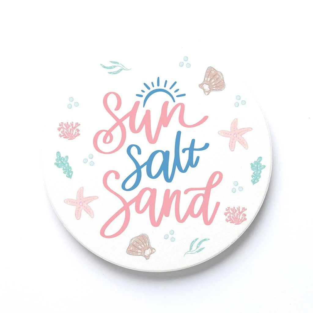 Sustainable Sun Salt Sand Coaster Set Traditional