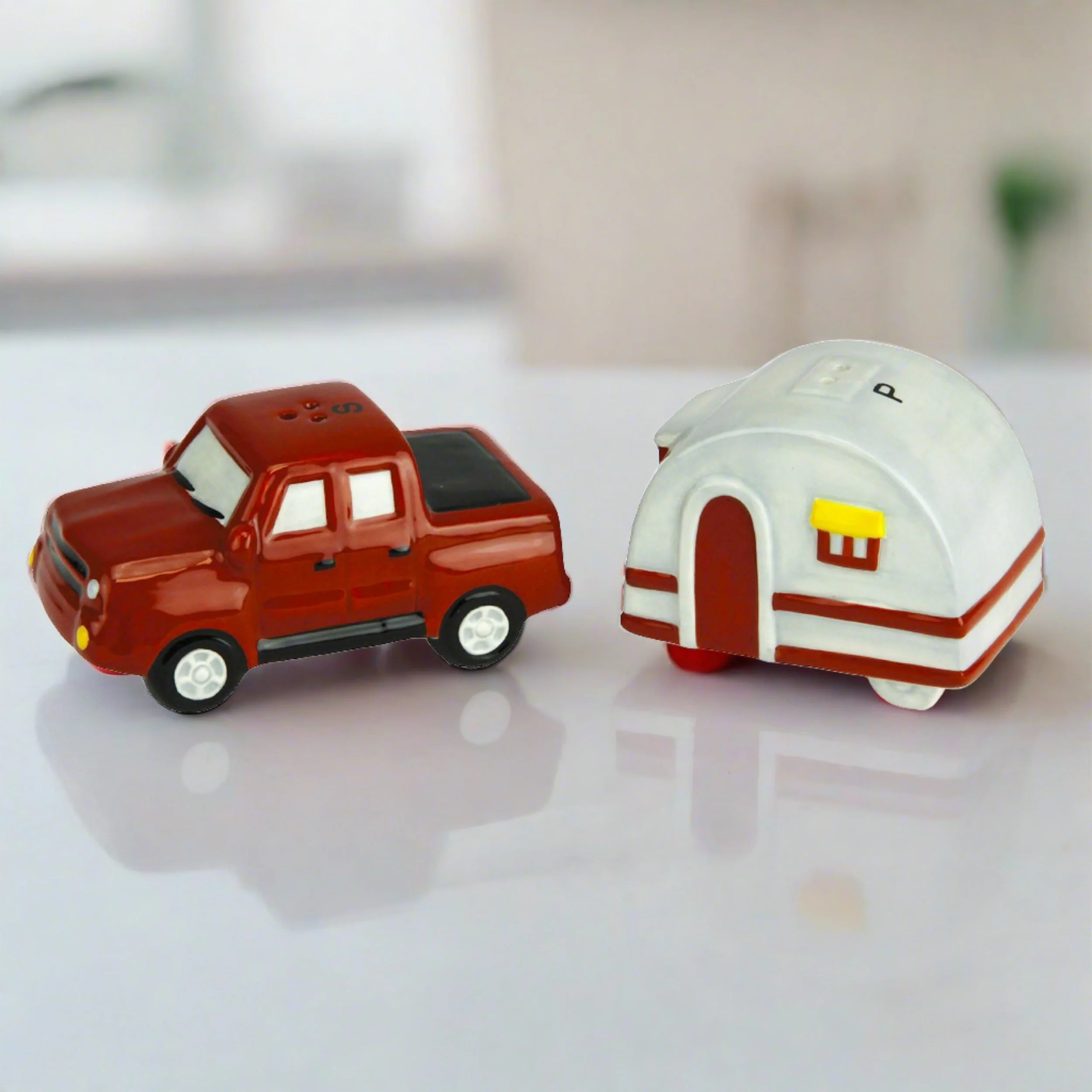 Versatile Salt and Pepper Shakers-Truck and Camper Functional