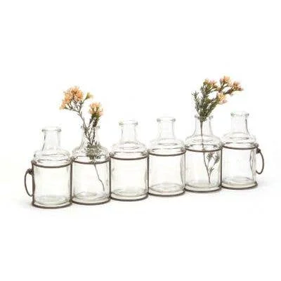 World-Class BLACK WIRE WITH 6 GLASS JARS Quality