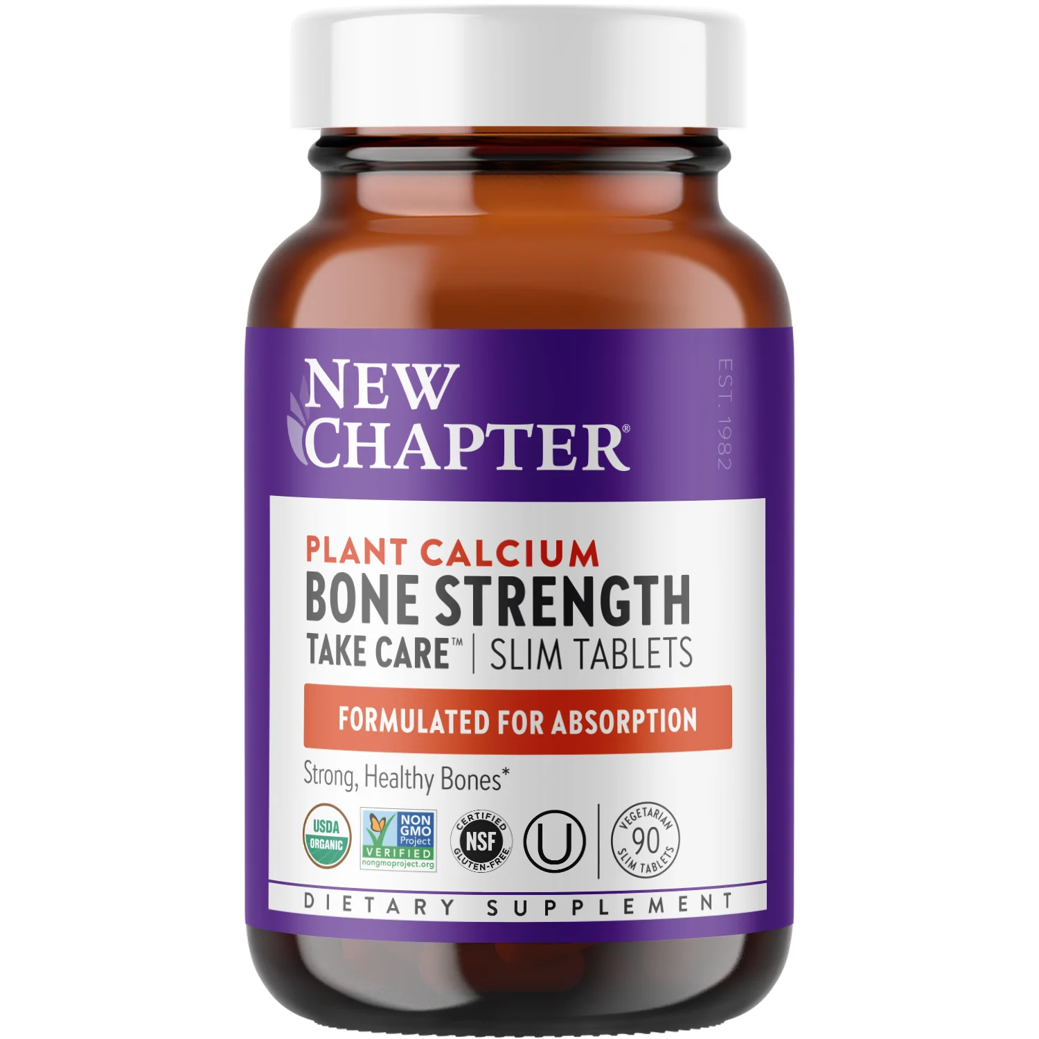 Artisan New Chapter Bone Strength Take Care™ Organic Plant Calcium for Strong Healthy Bones Durable