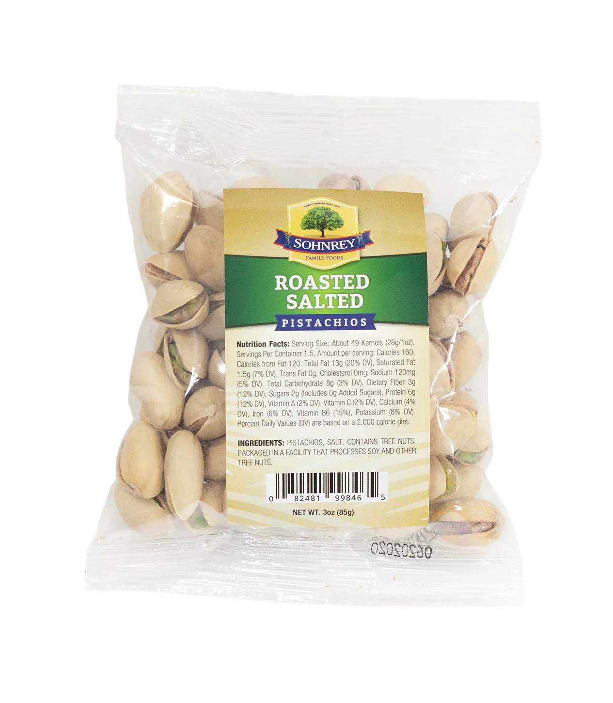 Advanced Roasted Salted Pistachios 3 oz Reusable