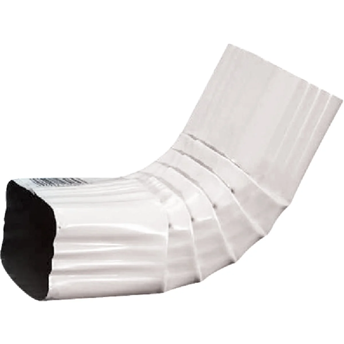 World-Class Spectra Metals 2 x 3 In. Aluminum White Front Downspout Elbow Easy-to-Use