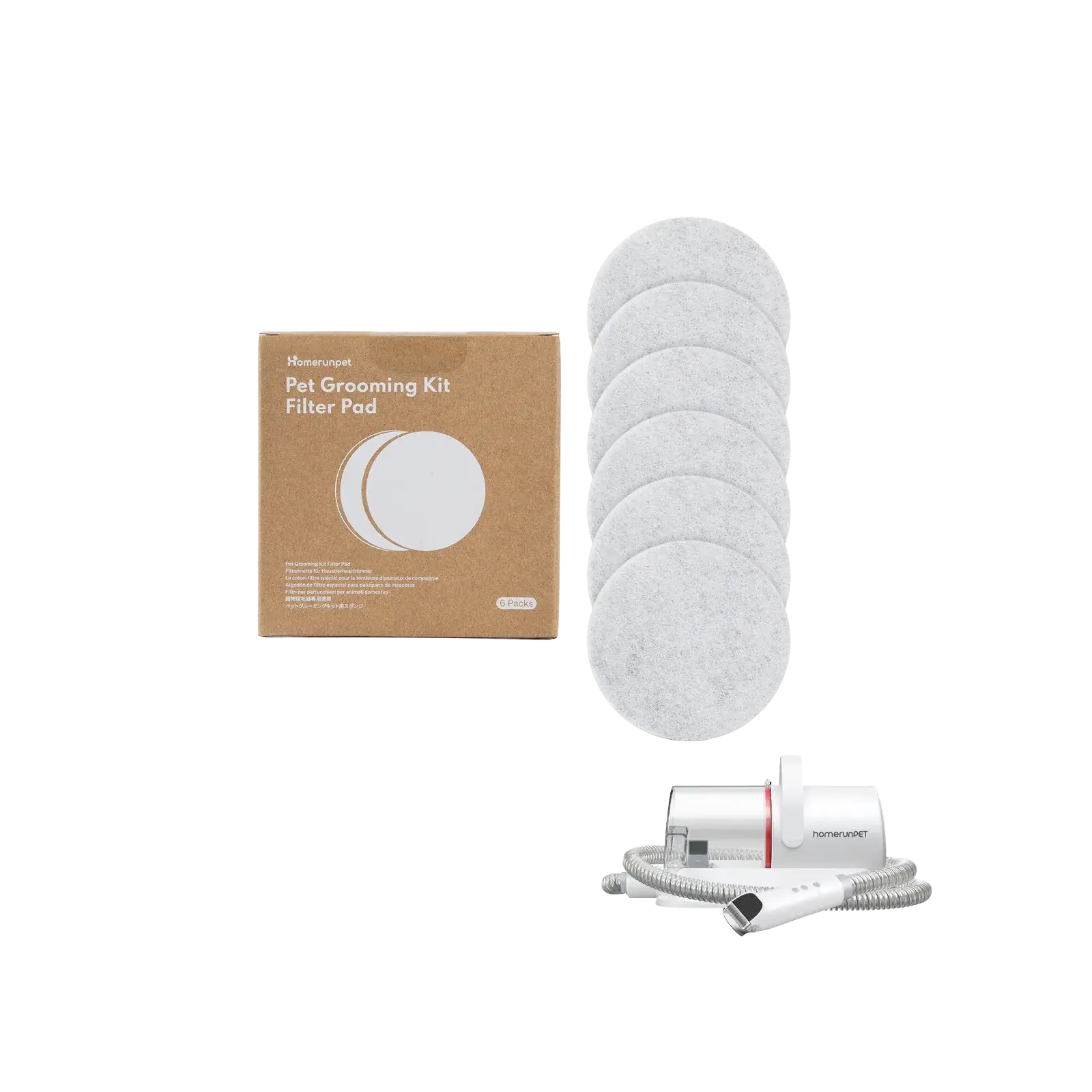Responsible HomerunPet Sponge for Grooming Kit Vacuum - 6 pcs Secure