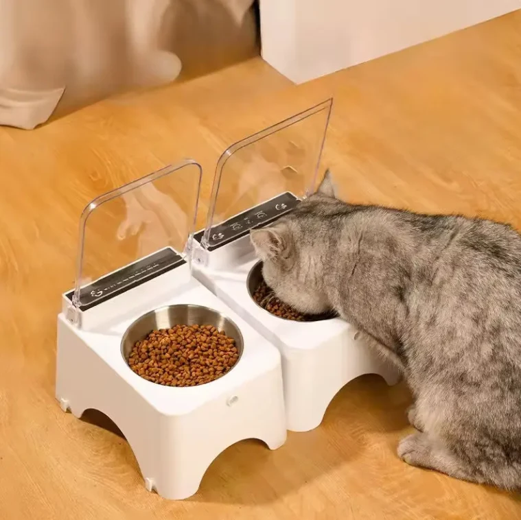 Verified Whole Dustproof Wireless Infrared Sensor Smart Pet Feeder with Flip Top Lid for Automatic Touchless Feeding Refined