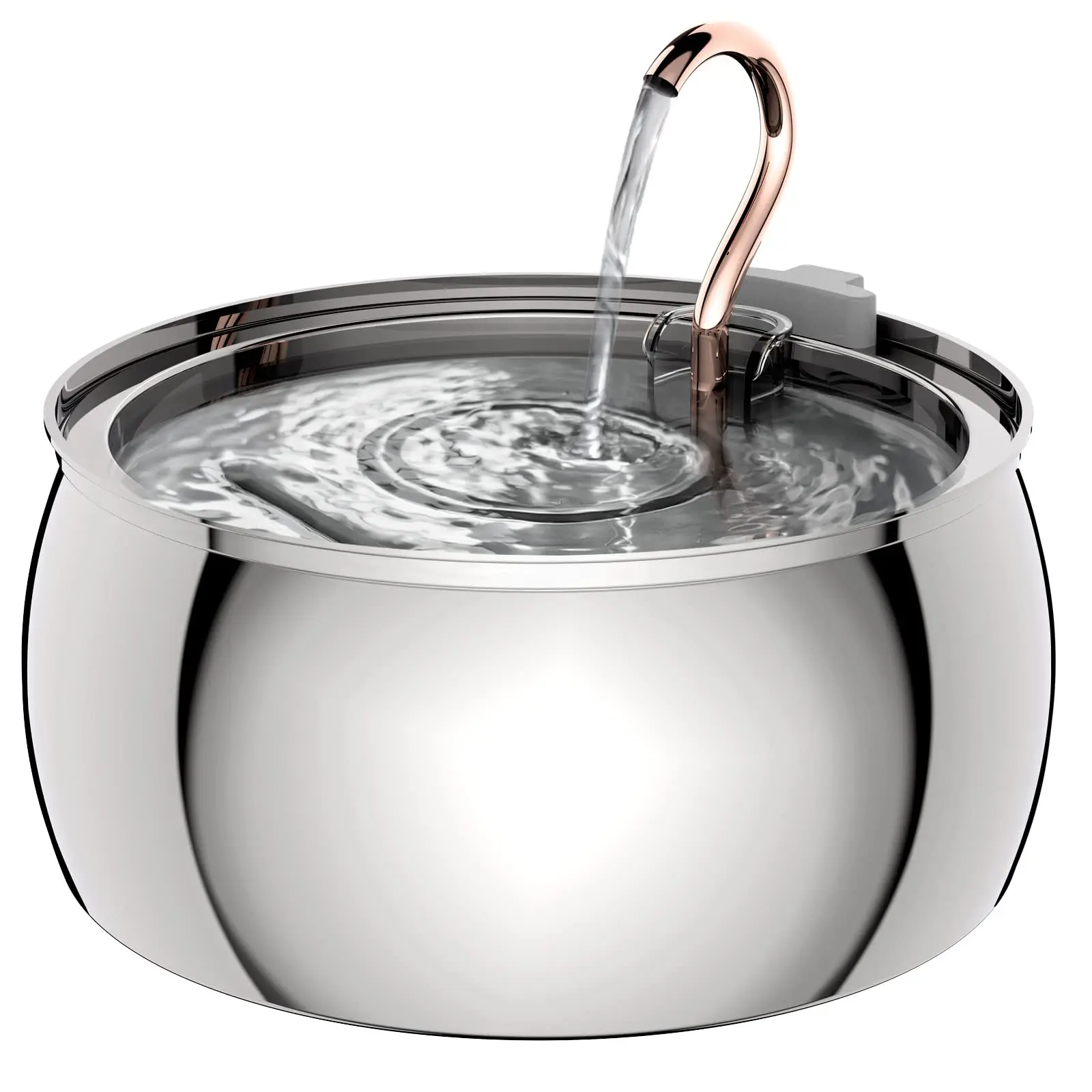 Environmentally Friendly 4L Ultra-Quiet Stainless Steel Pet Water Fountain — Filtered Dispenser for Cats Dogs Classic