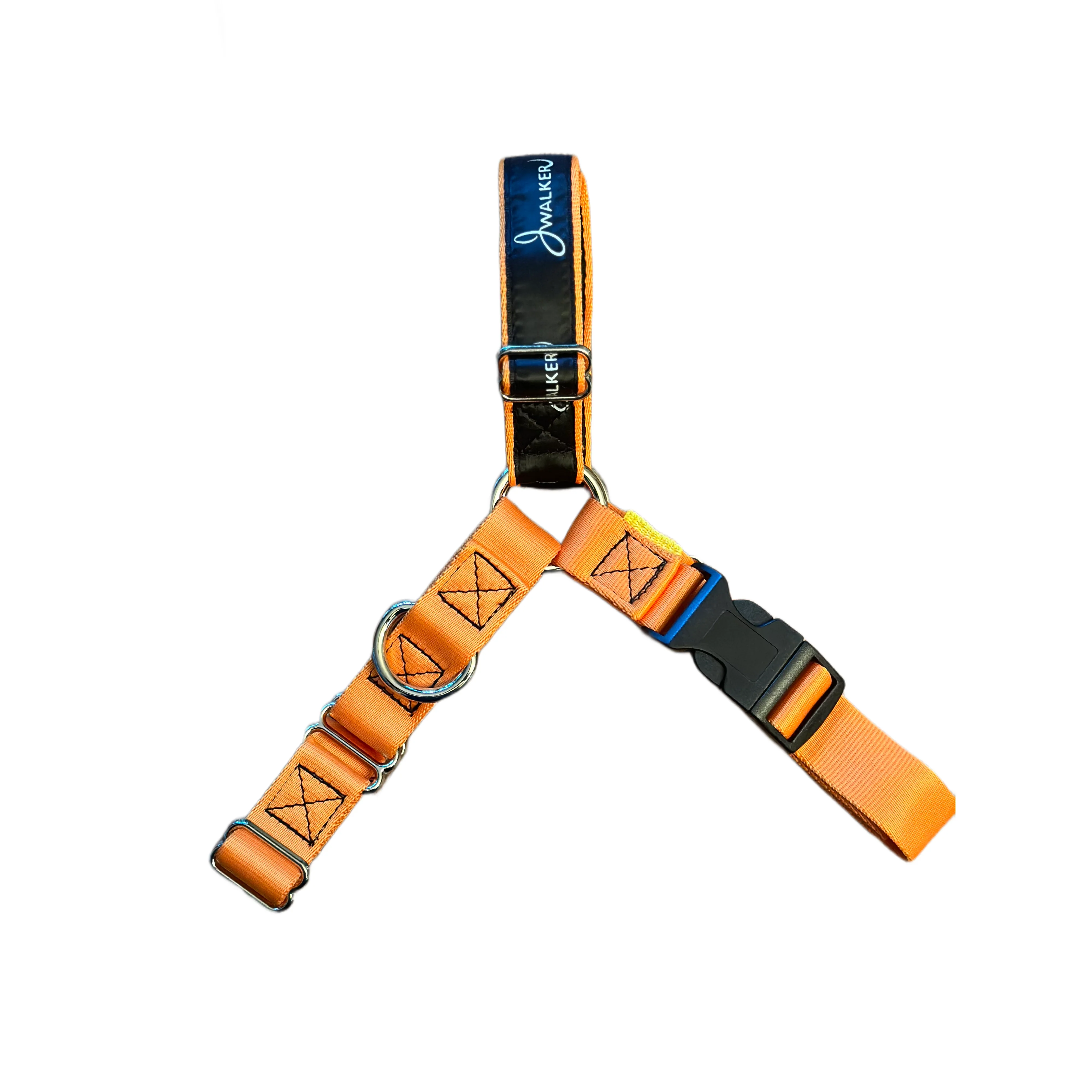 Contemporary JWalker No-Pull Dog Harness — Tangerine Orange Durable