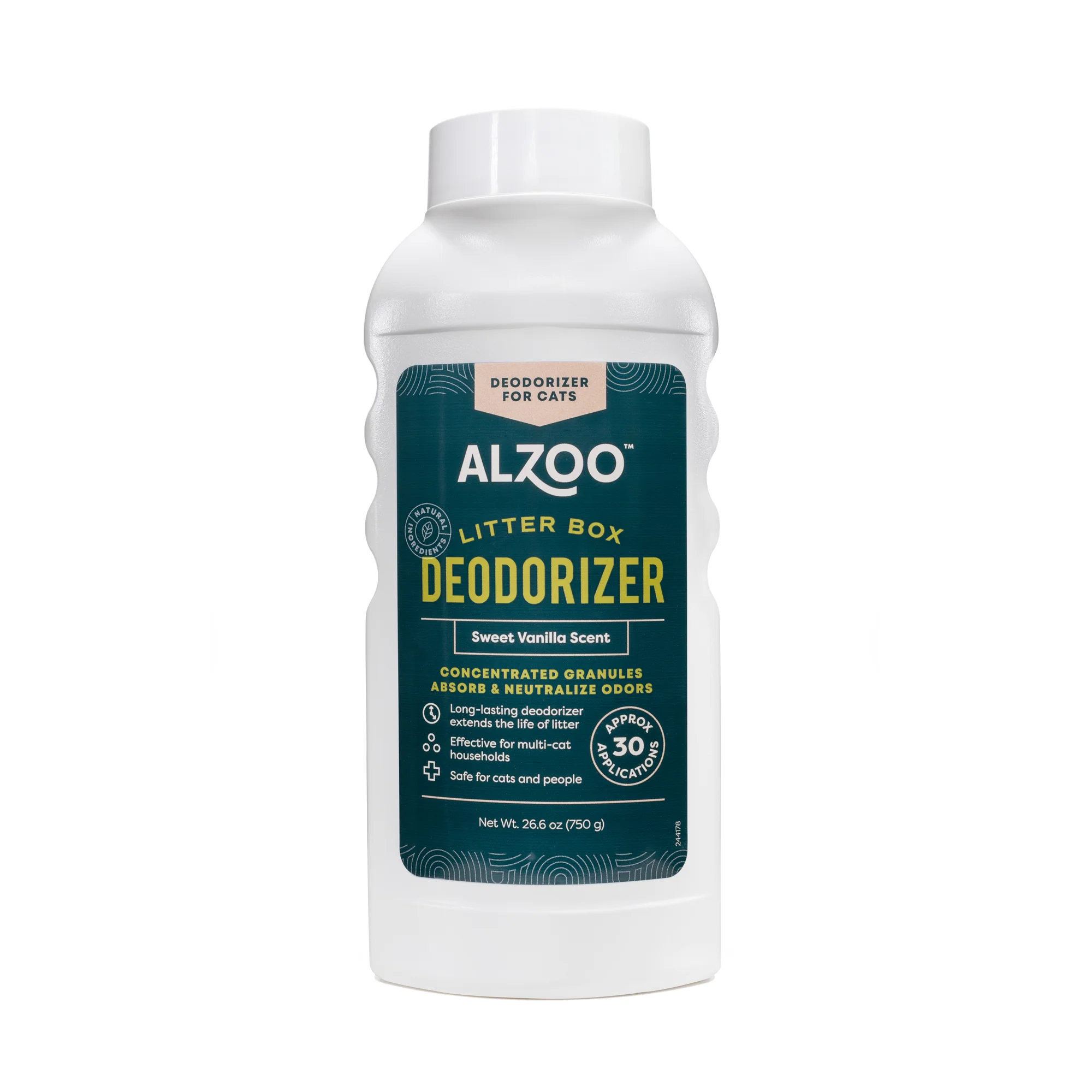 Breathable ALZOO Cat Litter Box Deodorizer — Sweet Vanilla 26 oz High-Quality