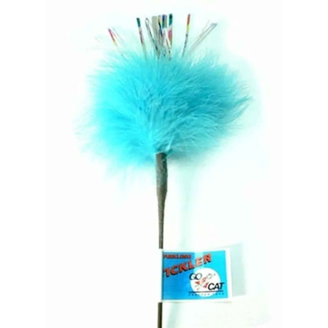 Elegant Go Cat 18 Sparkling Tickler Feather Wand Cat Toy Powerful