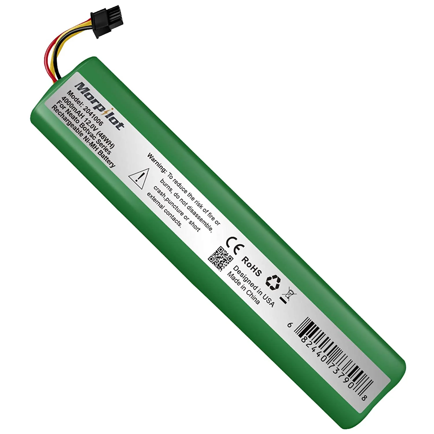 Authentic 4000mAh 12V NiMh Battery for Neato Botvac Series 70e 75 80 85 and Botvac D Series D75 D80 D85 Not Compatible with Neato D3 D5 D4 D7 Versatile