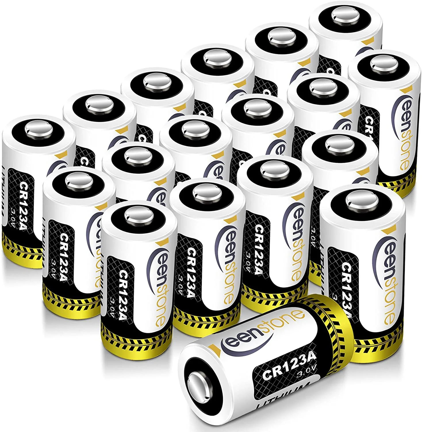 Original Design CR123A 3v Lithium Battery 18 Pack Keenstone UL Non-Rechargeable 1600mAh Lithium Batteries for Flashlight Torch Microphones NOT for Arlo Cameras Outstanding