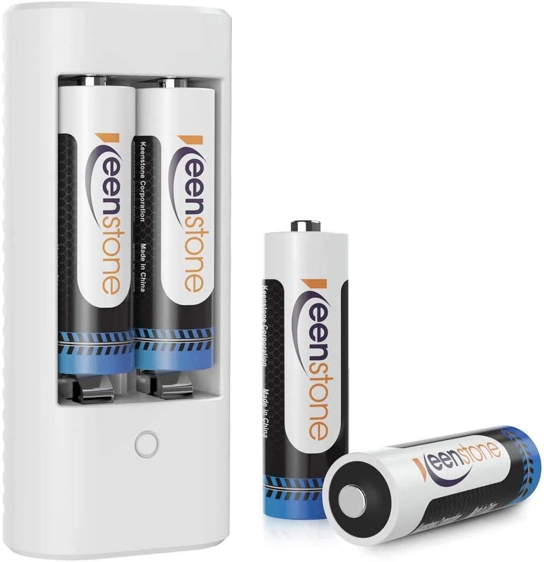 Reusable Keenstone 4pcs 2775mWh AA Rechargeable Lithium Batteries Constant Output at 1.5v AA Rechargeable Battery for Blink Toys Flashlight W-1 Fine Crafted