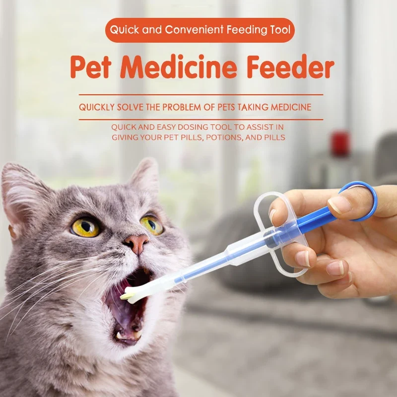 Effective Pet Pill Applicator Safe Syringe Unique