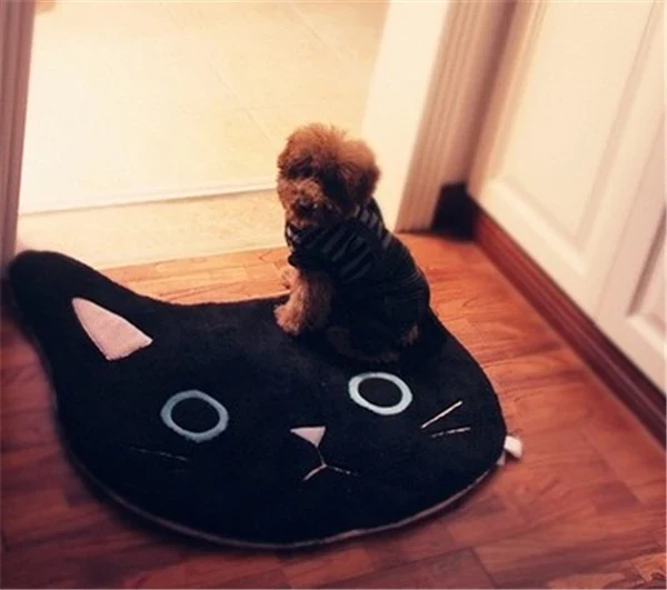 Versatile Bath Mat U Shaped White or Black Cat Genuine