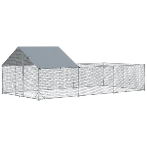Superior Large Metal Chicken Enclosure With Waterproof And UV Cover Smooth
