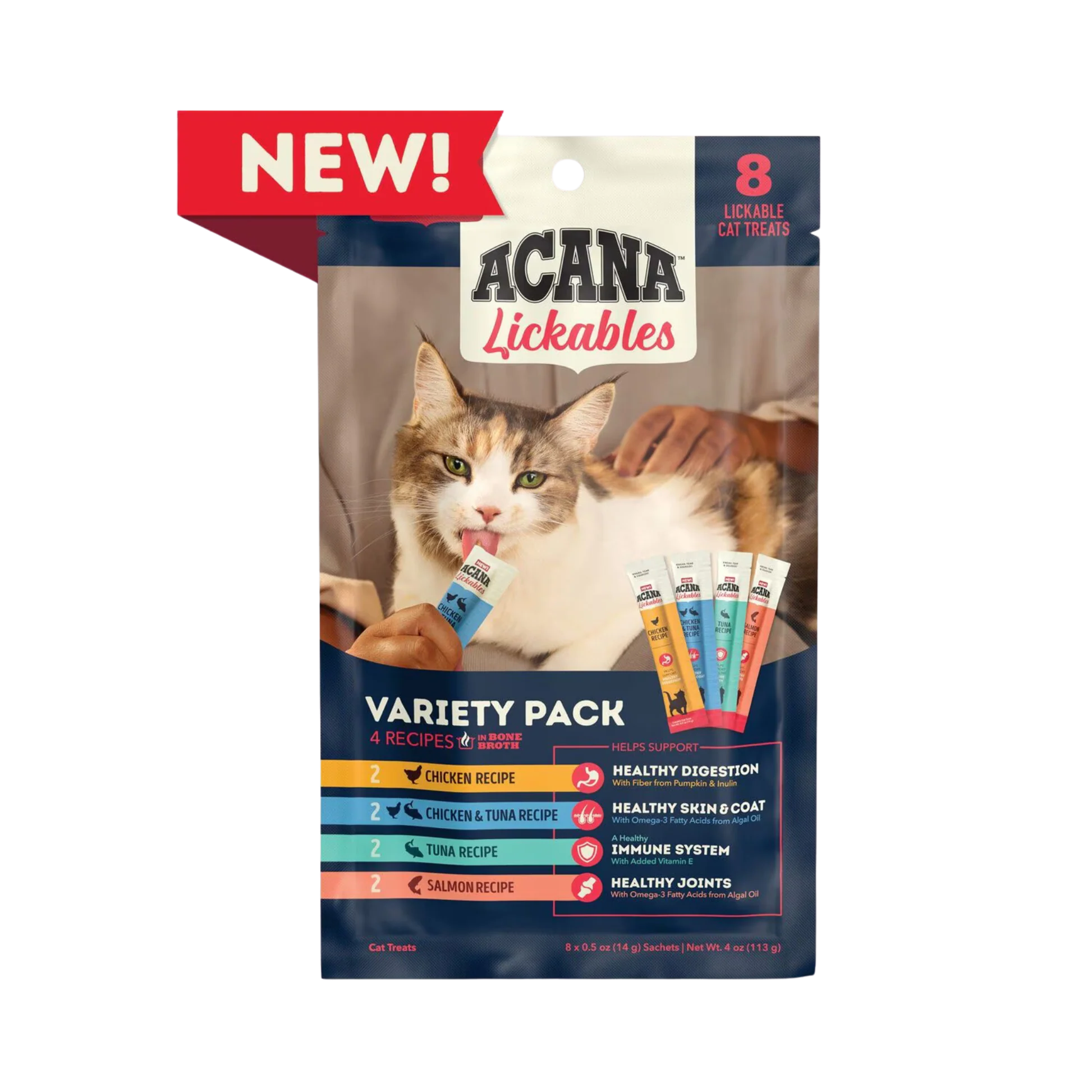 First-Class Acana Lickables Variety Pack Cat Treats Fine Crafted