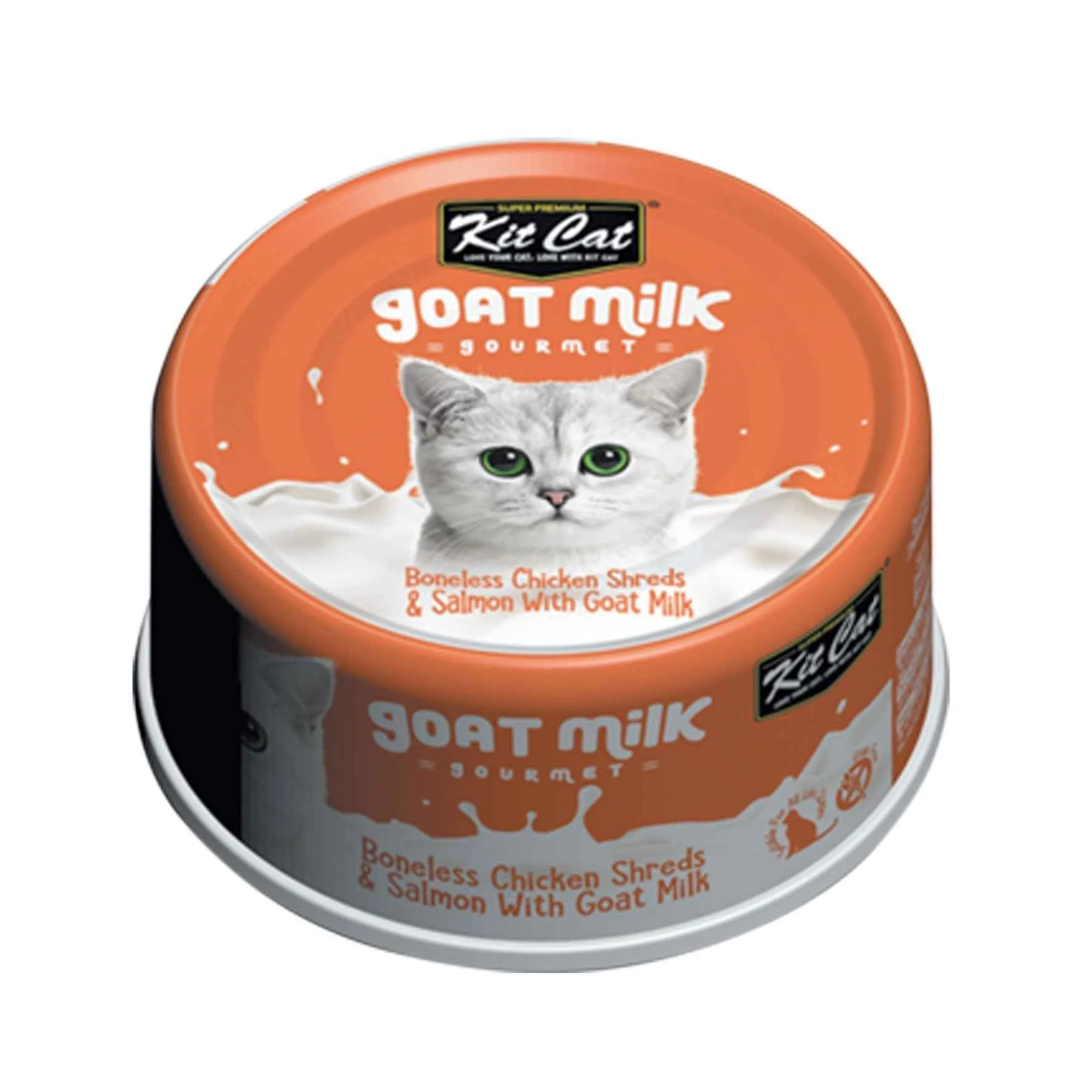 Powerful Kit Cat - Chicken and Salmon with Goat Milk - Cat Food Stylish