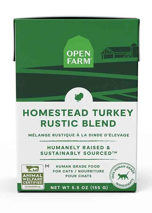 Versatile Open Farm - Homestead Turkey Rustic Blend - Cat Food Fine