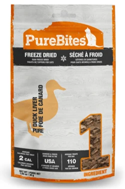 Recyclable PureBites® Duck Liver ze-Dried Cat Treats Relaxed