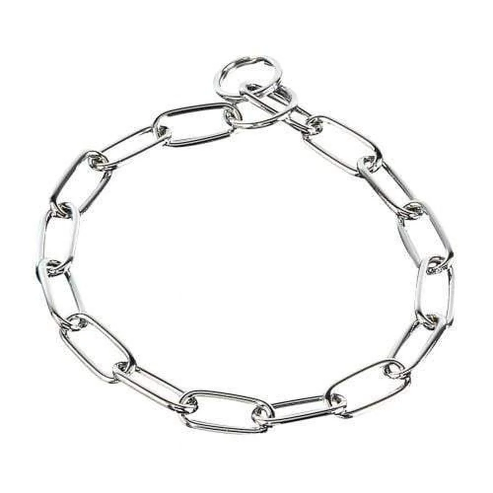 Luxury Herm Sprenger - Long Link Fur Saver Collar - Chrome Sustainable