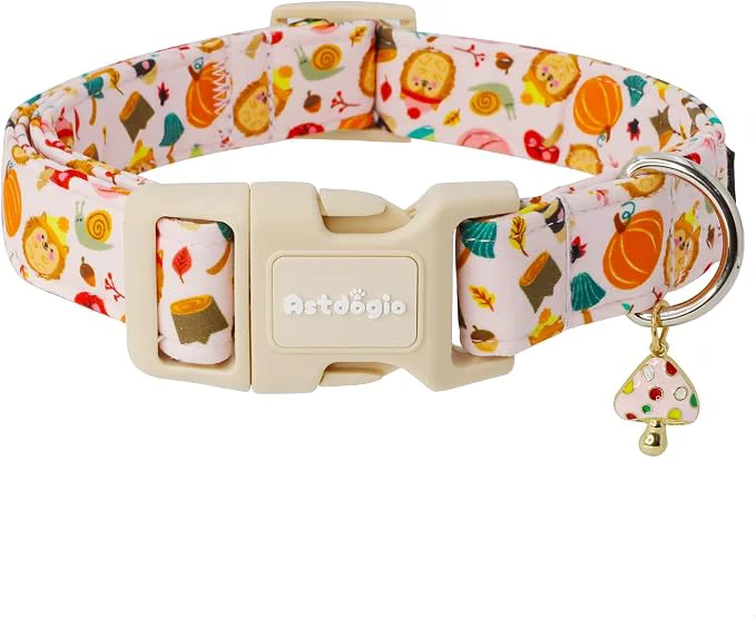 Effective Spooky Halloween Dog Collar Handmade Cotton Premium Material
