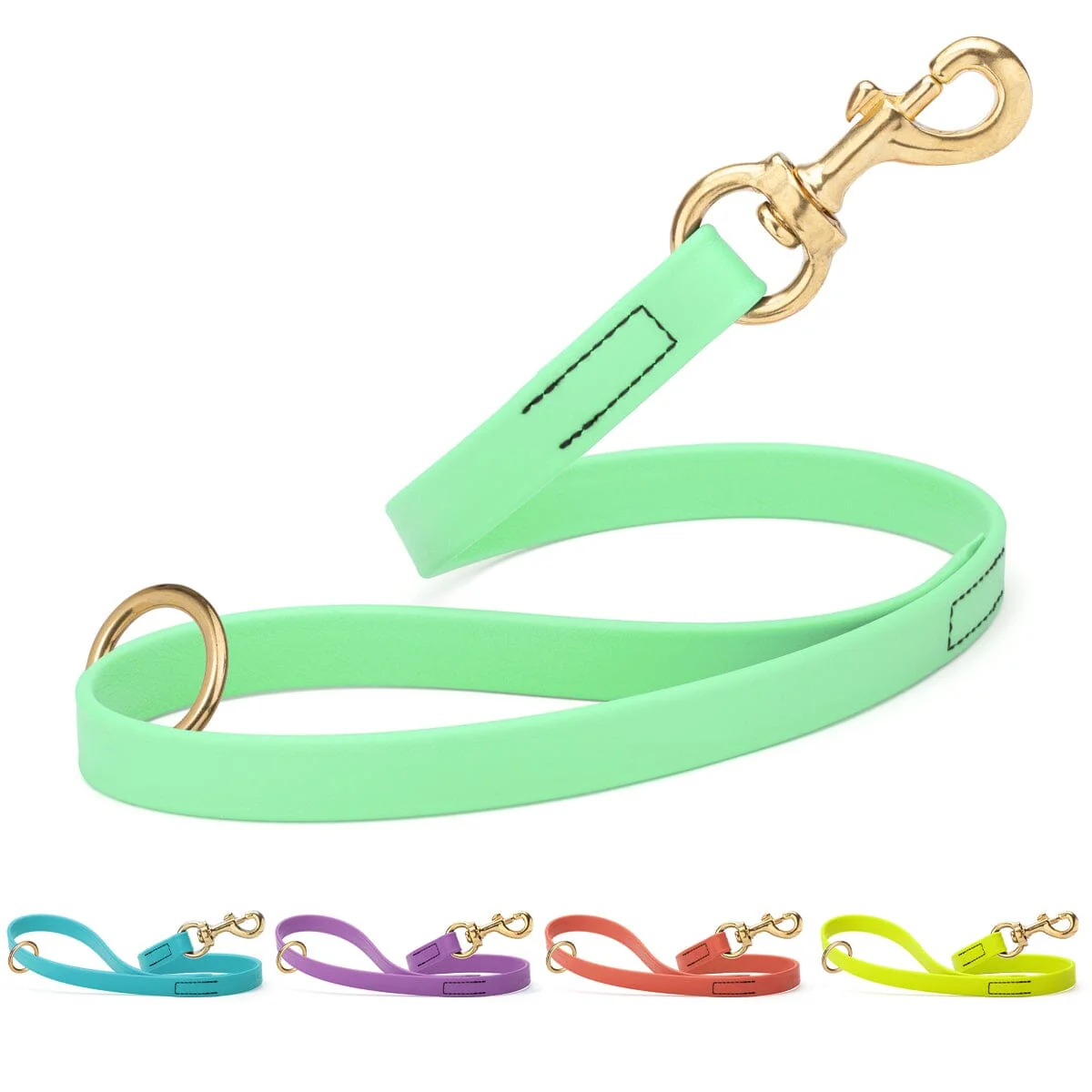 Quality Viper Biothane Traffic Lead - Brass Hardware Eco-Friendly