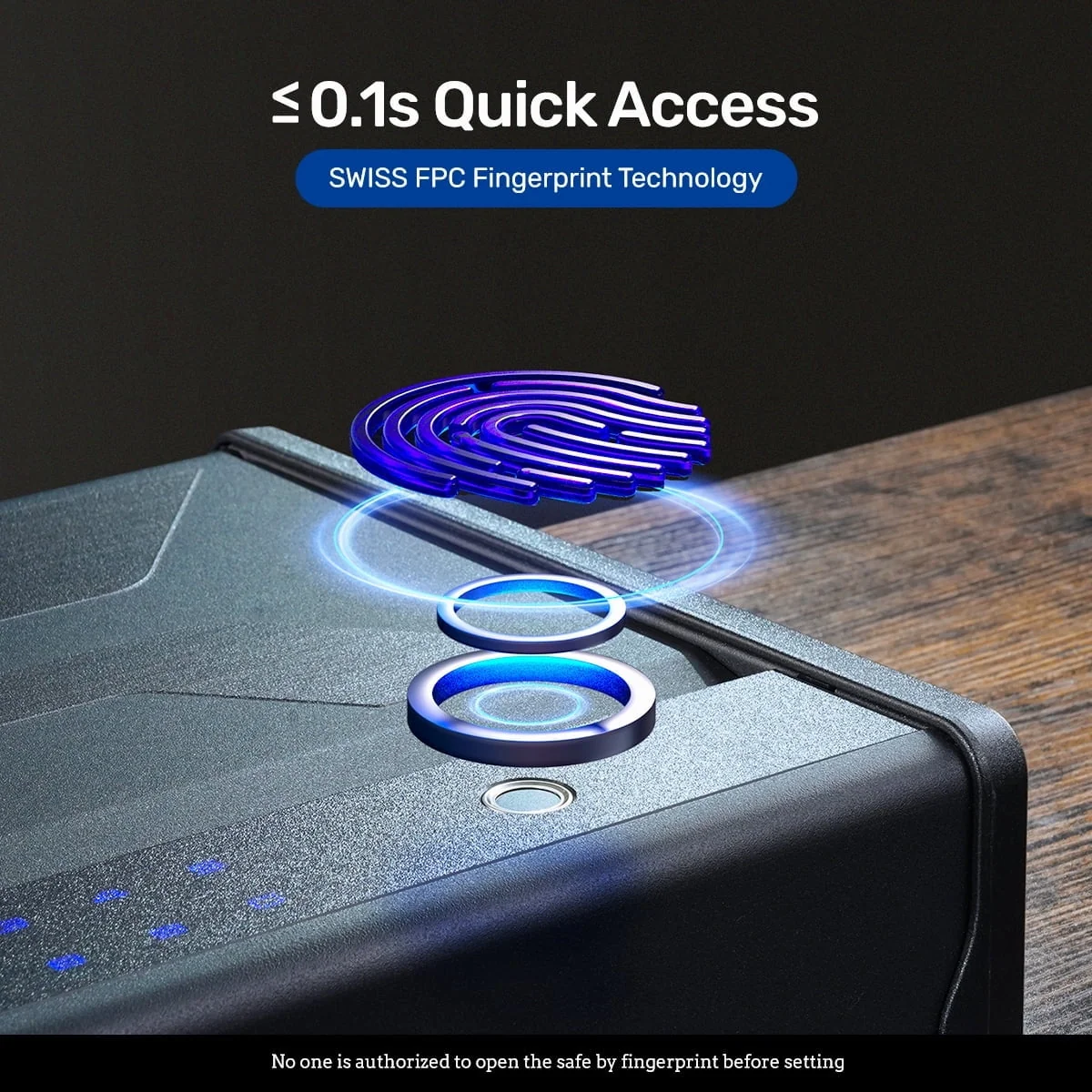 Artisan Biometric Fingerprint Gun Safe for 2 Pistols with APP Control Secure