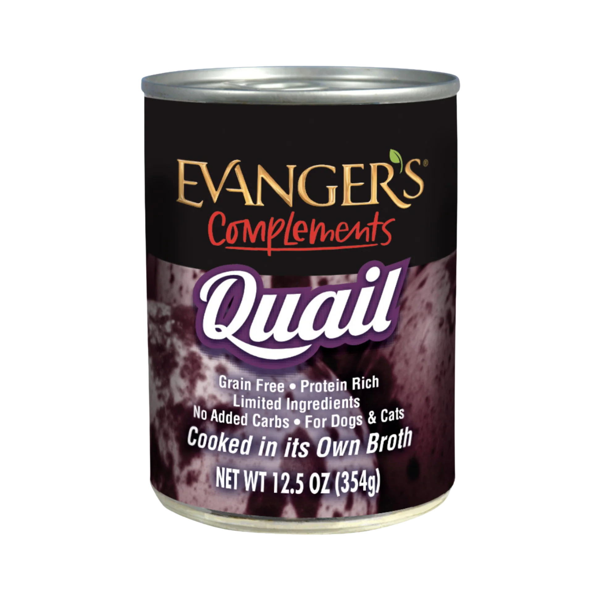 Luxury Evanger's Complements Quail Wet Dog Cat Topper 12.5oz Practical